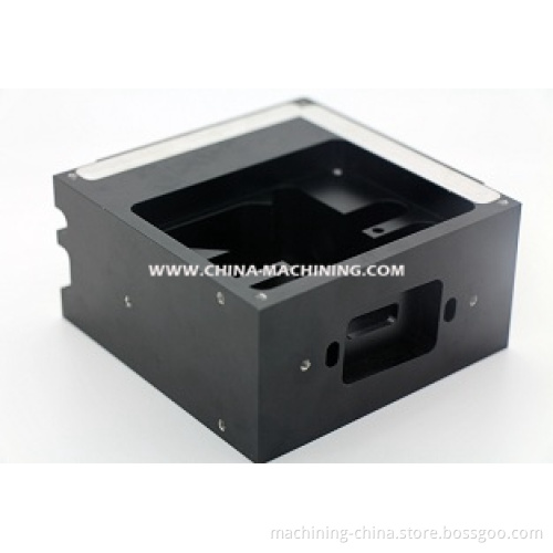 5 Axis CNC Aluminum Housing with Black Anodizing